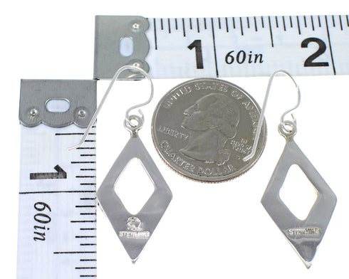Multicolor Genuine Sterling Silver Southwestern Hook Dangle Earrings WX71692